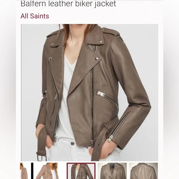 ALL SAINTS like new Balfern leather biker jacketAll Saints